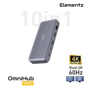 OmniHub 100D 10 in 1 USB-C Hub<br>(MF-100D)